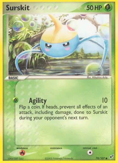 Surskit - Deoxys - ilustração de Mitsuhiro Arita