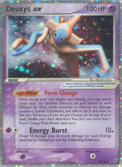 Deoxys ex - Deoxys - ilustração de Mitsuhiro Arita