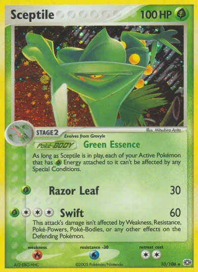 Sceptile - Emerald - ilustração de Mitsuhiro Arita