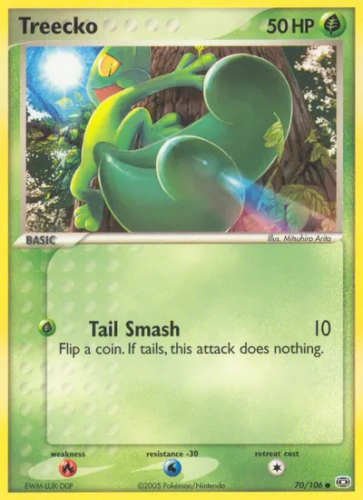 Treecko - Emerald - ilustração de Mitsuhiro Arita