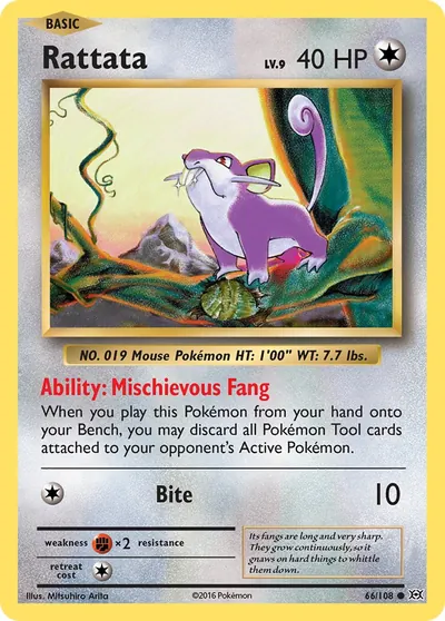 Rattata - Evoluções - ilustração de Mitsuhiro Arita