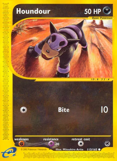 Houndour - Expedition - ilustração de Mitsuhiro Arita