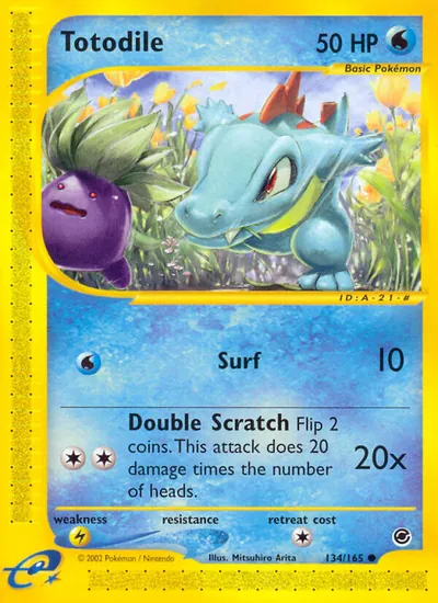 Totodile - Expedition - ilustração de Mitsuhiro Arita