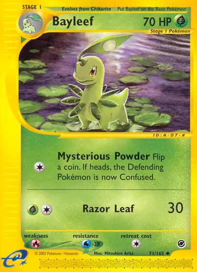Bayleef - Expedition - ilustração de Mitsuhiro Arita
