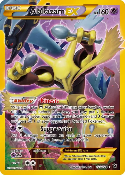 Alakazam-EX - Fusão de Destinos - ilustração de Mitsuhiro Arita