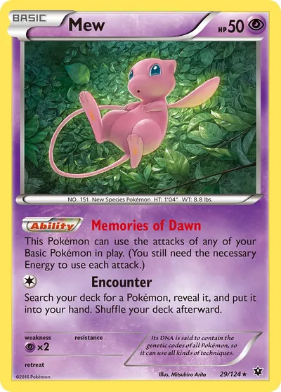 Mew - Fusão de Destinos - ilustração de Mitsuhiro Arita