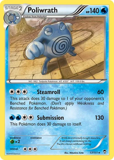 Poliwrath - Punhos Furiosos - ilustração de Mitsuhiro Arita