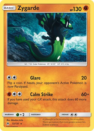 Zygarde - Luz Proibida - ilustração de Mitsuhiro Arita