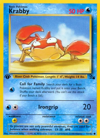 Krabby - Fóssil - ilustração de Mitsuhiro Arita