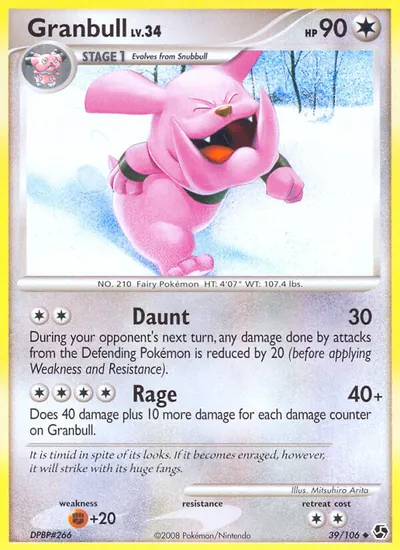 Granbull - Great Encounters - ilustração de Mitsuhiro Arita