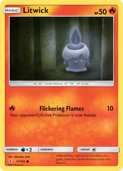 Litwick - Guardiões Ascendentes - ilustração de Mitsuhiro Arita