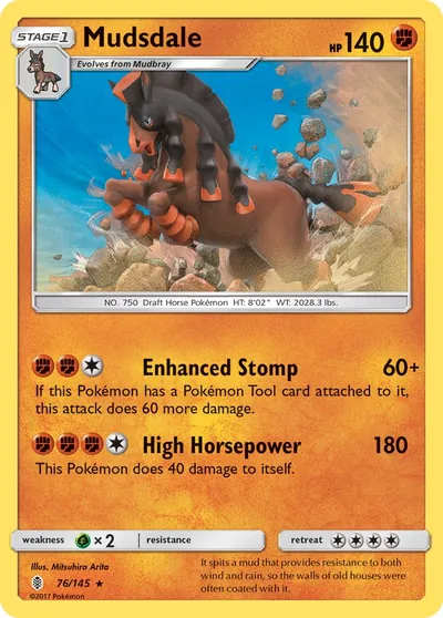 Mudsdale - Guardiões Ascendentes - ilustração de Mitsuhiro Arita