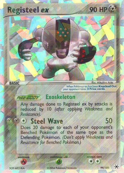 Registeel ex - Hidden Legends - ilustração de Mitsuhiro Arita
