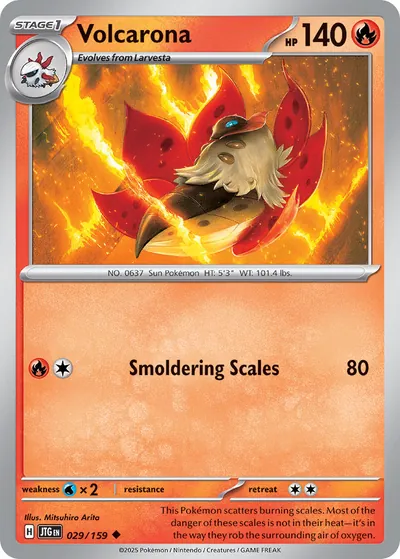 Volcarona - Amigos da Jornada - ilustração de Mitsuhiro Arita