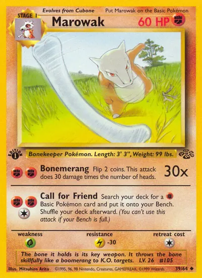Marowak - Selva - ilustração de Mitsuhiro Arita