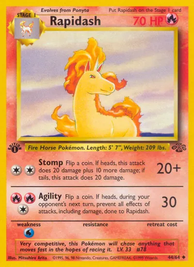 Rapidash - Selva - ilustração de Mitsuhiro Arita
