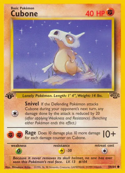Cubone - Selva - ilustração de Mitsuhiro Arita