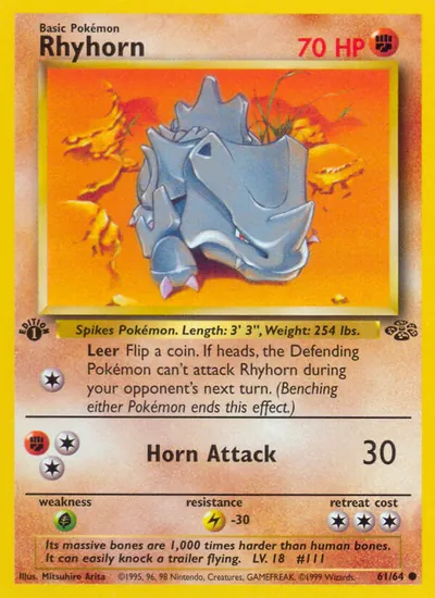 Rhyhorn - Selva - ilustração de Mitsuhiro Arita