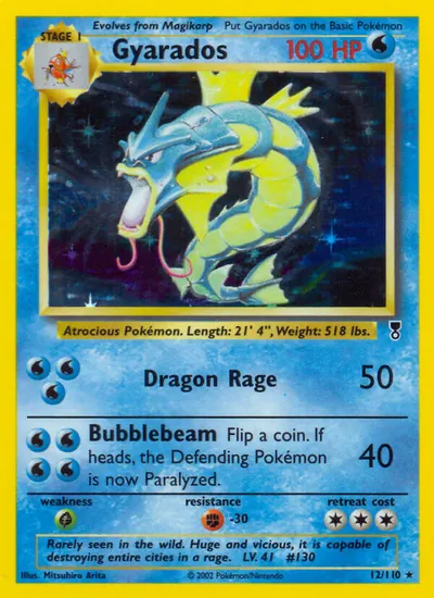 Gyarados - Legendary Collection - ilustração de Mitsuhiro Arita