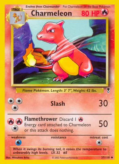 Charmeleon - Legendary Collection - ilustração de Mitsuhiro Arita