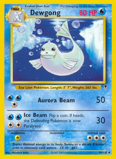 Dewgong - Legendary Collection - ilustração de Mitsuhiro Arita