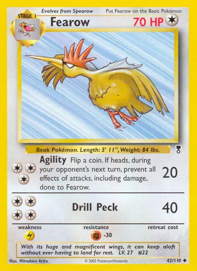 Fearow - Legendary Collection - ilustração de Mitsuhiro Arita