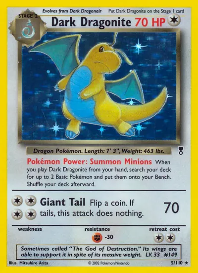 Dark Dragonite - Legendary Collection - ilustração de Mitsuhiro Arita