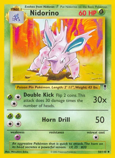 Nidorino - Legendary Collection - ilustração de Mitsuhiro Arita