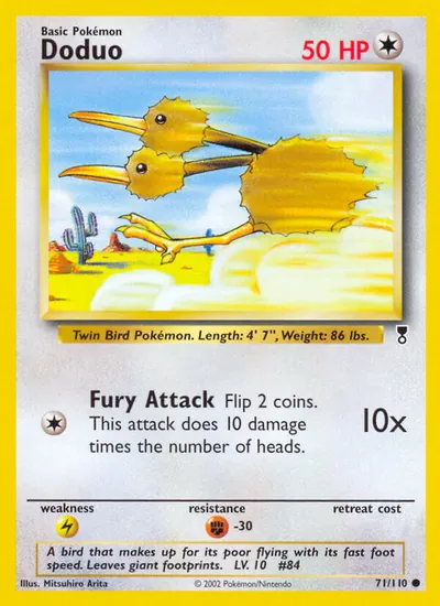 Doduo - Legendary Collection - ilustração de Mitsuhiro Arita