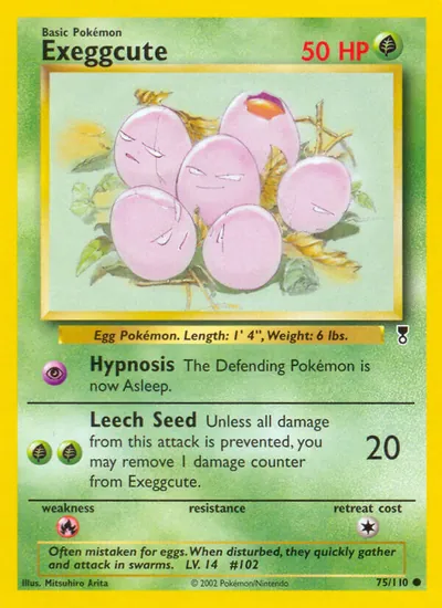 Exeggcute - Legendary Collection - ilustração de Mitsuhiro Arita