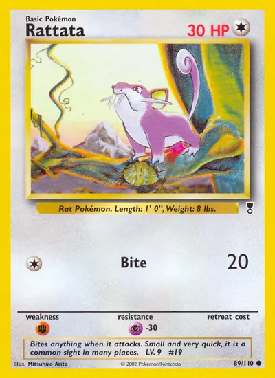 Rattata - Legendary Collection - ilustração de Mitsuhiro Arita