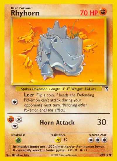 Rhyhorn - Legendary Collection - ilustração de Mitsuhiro Arita
