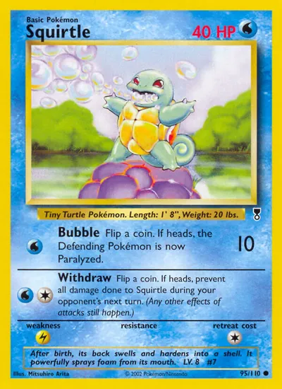 Squirtle - Legendary Collection - ilustração de Mitsuhiro Arita