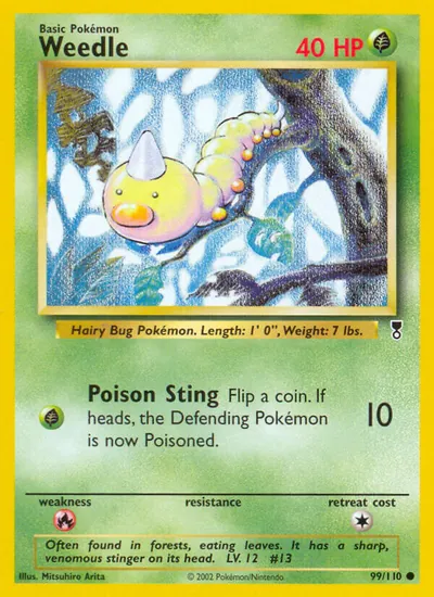 Weedle - Legendary Collection - ilustração de Mitsuhiro Arita
