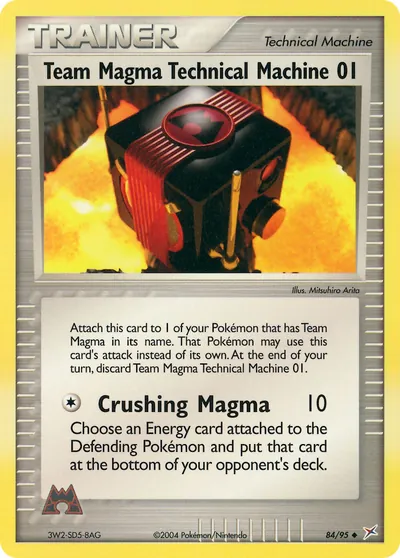 Team Magma Technical Machine 01 - Team Magma vs Team Aqua - ilustração de Mitsuhiro Arita