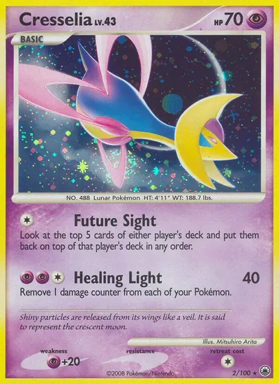 Cresselia - Majestic Dawn - ilustração de Mitsuhiro Arita