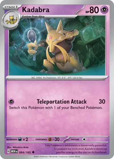 Kadabra - 151 - ilustração de Mitsuhiro Arita