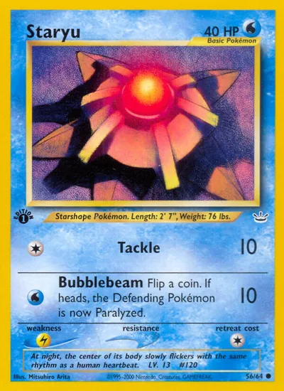Staryu - Neo Revelation - ilustração de Mitsuhiro Arita