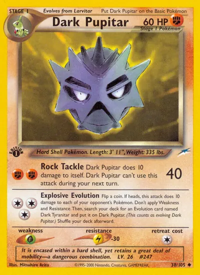Dark Pupitar - Neo Destiny - ilustração de Mitsuhiro Arita