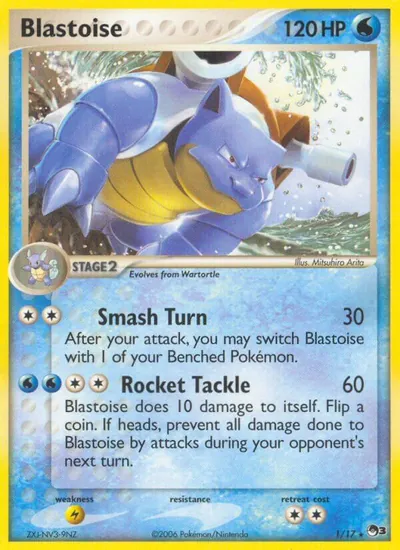Blastoise - POP Series 3 - ilustração de Mitsuhiro Arita