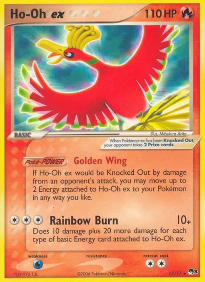 Ho-Oh ex - POP Series 3 - ilustração de Mitsuhiro Arita