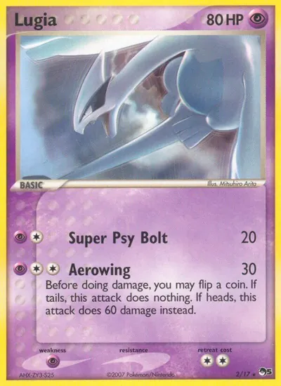 Lugia - POP Series 5 - ilustração de Mitsuhiro Arita