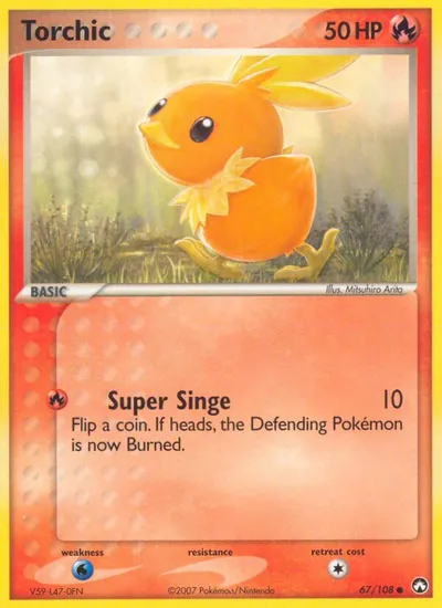 Torchic - Power Keepers - ilustração de Mitsuhiro Arita