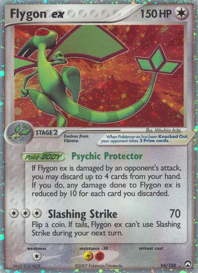 Flygon ex - Power Keepers - ilustração de Mitsuhiro Arita