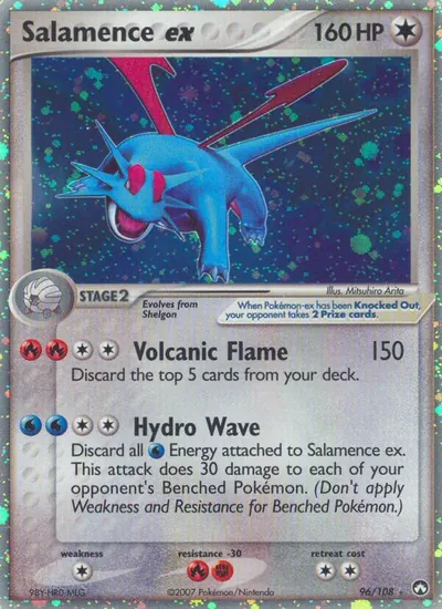 Salamence ex - Power Keepers - ilustração de Mitsuhiro Arita