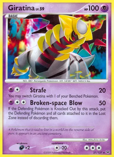 Giratina - Platinum - ilustração de Mitsuhiro Arita