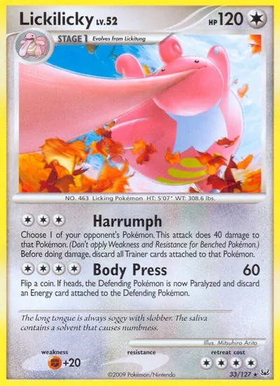 Lickilicky - Platinum - ilustração de Mitsuhiro Arita