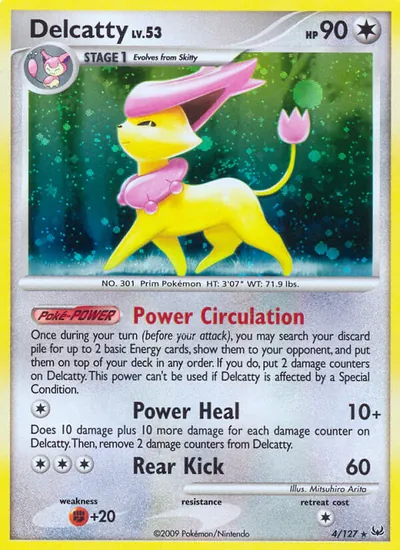 Delcatty - Platinum - ilustração de Mitsuhiro Arita