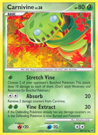 Carnivine - Platinum - ilustração de Mitsuhiro Arita