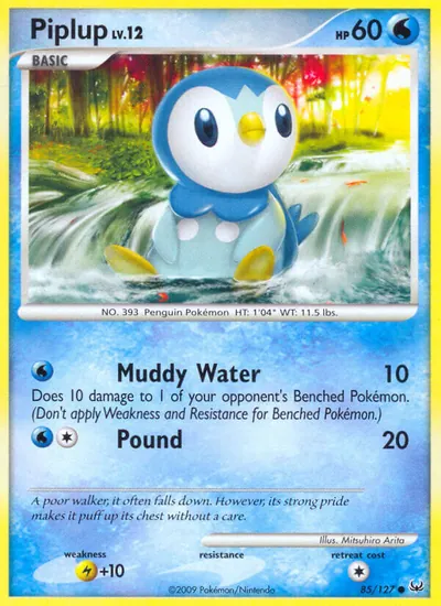 Piplup - Platinum - ilustração de Mitsuhiro Arita